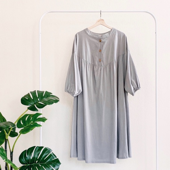 zara buttoned oversized shirt dress